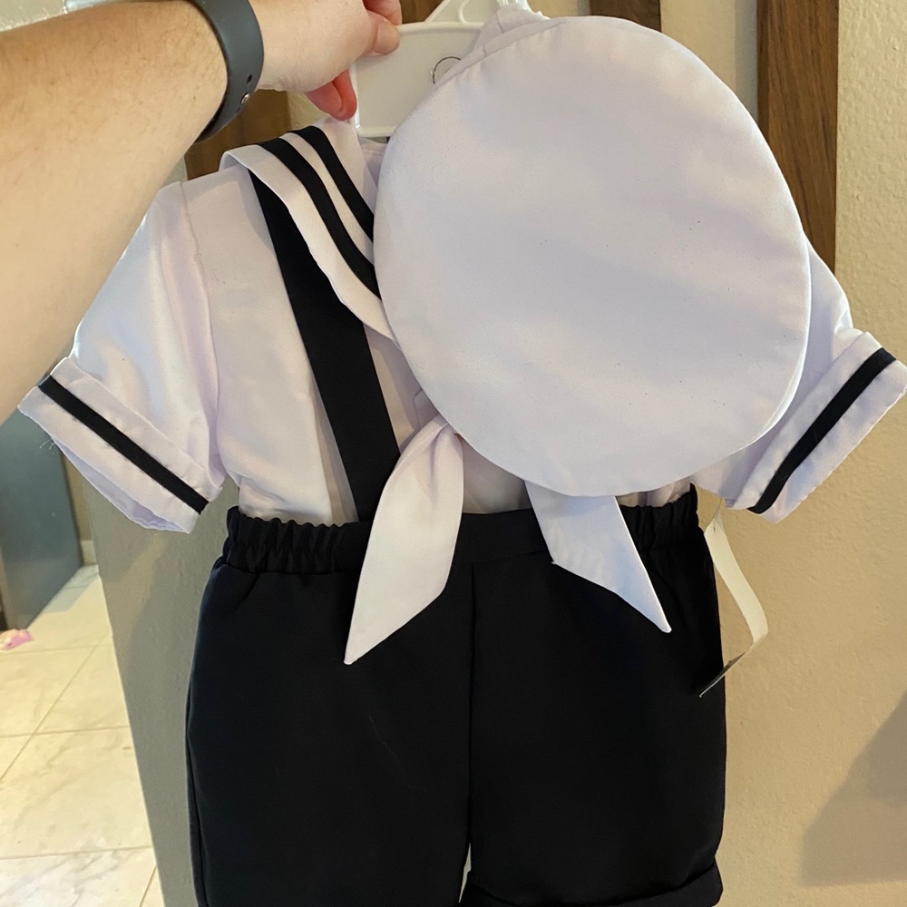 Little boy sailor outfit new